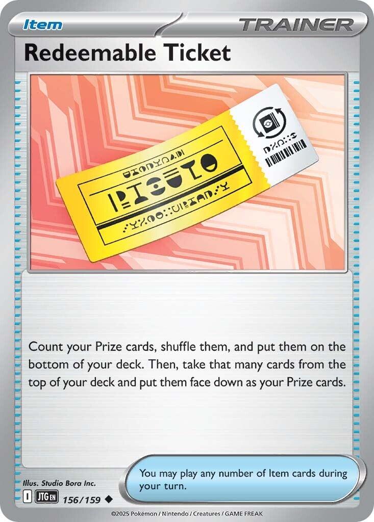 Redeemable Ticket (156/159) [Scarlet &amp; Violet: Journey Together] 