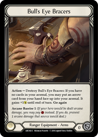 Bull's Eye Bracers [ARC042-C] (Arcane Rising) 1st Edition Cold Foil 