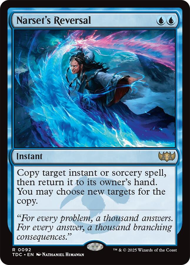 Narset's Reversal [Tarkir: Dragonstorm Commander] 