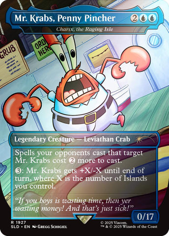 Mr. Krabs, Penny Pincher - Charix, the Raging Isle (Rainbow Foil) [Secret Lair Drop Series] 