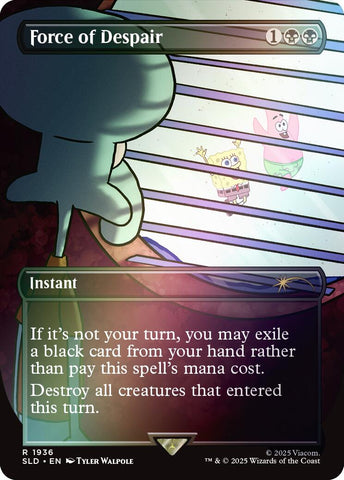 Force of Despair (Rainbow Foil) [Secret Lair Drop Series] 