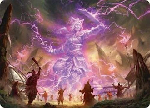 Smile at Death Art Card (4/54) [Tarkir: Dragonstorm Art Series] 