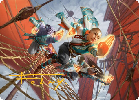 Aligned Heart Art Card (52/54) (Gold-Stamped Signature) [Tarkir: Dragonstorm Art Series] 