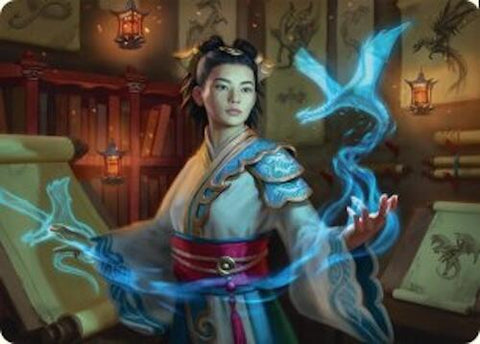 Dragonologist Art Card (6/54) [Tarkir: Dragonstorm Art Series] 