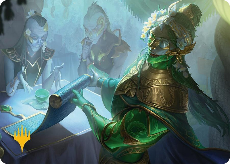 Sibsig Appraiser Art Card (8/54) (Gold-Stamped Signature) [Tarkir: Dragonstorm Art Series] 