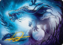 Roiling Dragonstorm Art Card (33/54) (Gold-Stamped Signature) [Tarkir: Dragonstorm Art Series] 