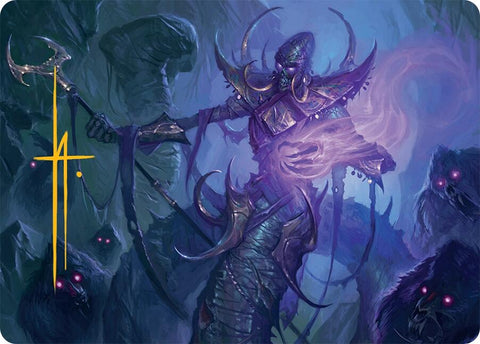 Sidisi, Regent of the Mire Art Card (14/54) (Gold-Stamped Signature) [Tarkir: Dragonstorm Art Series] 
