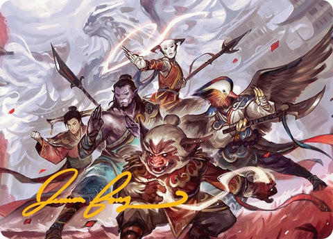 Will of the Jeskai Art Card (54/54) (Gold-Stamped Signature) [Tarkir: Dragonstorm Art Series] 