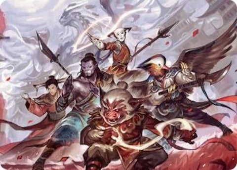 Will of the Jeskai Art Card (54/54) [Tarkir: Dragonstorm Art Series] 