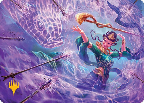 Snakeskin Veil Art Card (19/54) (Gold-Stamped Signature) [Tarkir: Dragonstorm Art Series] 