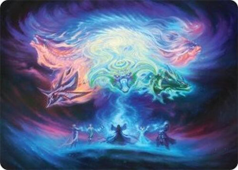 Call the Spirit Dragons Art Card (21/54) [Tarkir: Dragonstorm Art Series] 