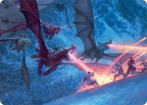 Dragonback Assault Art Card (22/54) [Tarkir: Dragonstorm Art Series] 