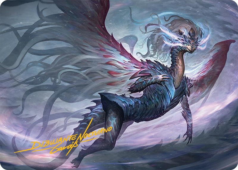 Shiko, Paragon of the Way Art Card (37/54) (Gold-Stamped Signature) [Tarkir: Dragonstorm Art Series] 