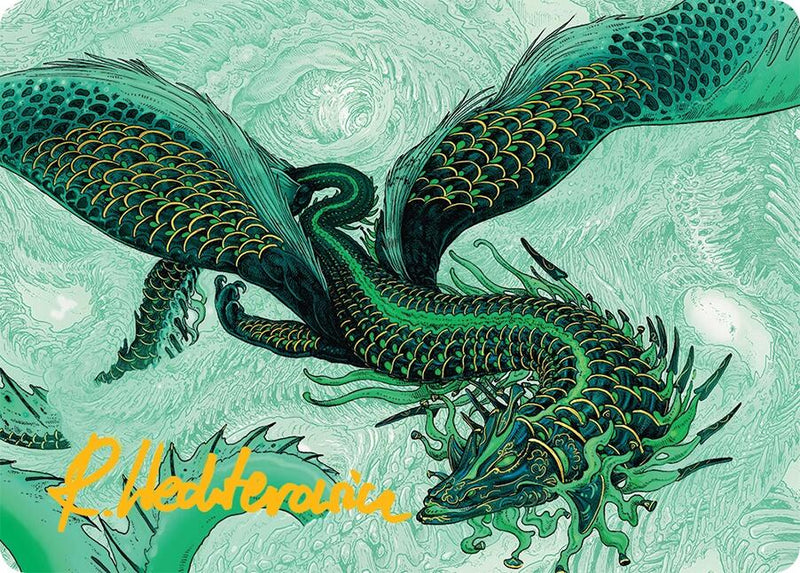 Teval, Arbiter of Virtue Art Card (38/54) (Gold-Stamped Signature) [Tarkir: Dragonstorm Art Series] 