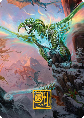 Ureni of the Unwritten Art Card (51/54) (Gold-Stamped Signature) [Tarkir: Dragonstorm Art Series] 