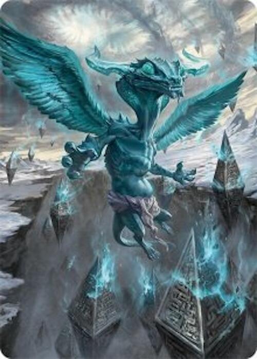 Ugin, Eye of the Storms Art Card (47/54) [Tarkir: Dragonstorm Art Series] 