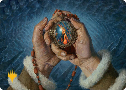 Mox Jasper Art Card (28/54) (Gold-Stamped) [Tarkir: Dragonstorm Art Series] 