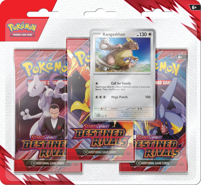 *Pre-Order* Scarlet & Violet: Destined Rivals - 3 Pack Blister (Kangaskhan)