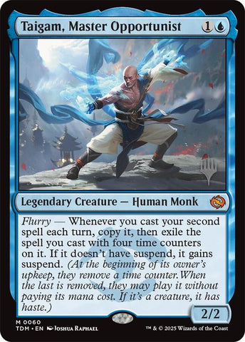 Taigam, Master Opportunist [Tarkir: Dragonstorm Promos] 
