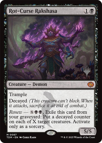 Rot-Curse Rakshasa [Tarkir: Dragonstorm Promos] 