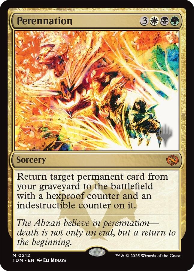 Perennation [Tarkir: Dragonstorm Promos] 