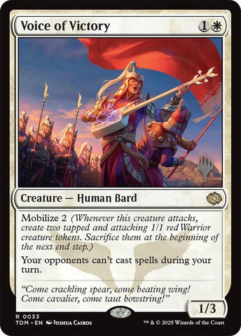 Voice of Victory [Tarkir: Dragonstorm Promos] 