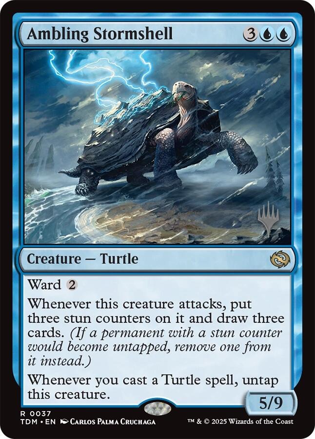 Ambling Stormshell [Tarkir: Dragonstorm Promos] 