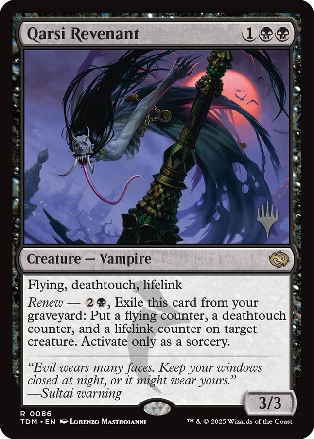 Qarsi Revenant [Tarkir: Dragonstorm Promos] 