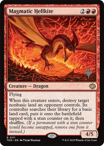 Magmatic Hellkite [Tarkir: Dragonstorm Promos] 