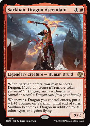 Sarkhan, Dragon Ascendant [Tarkir: Dragonstorm Promos] 