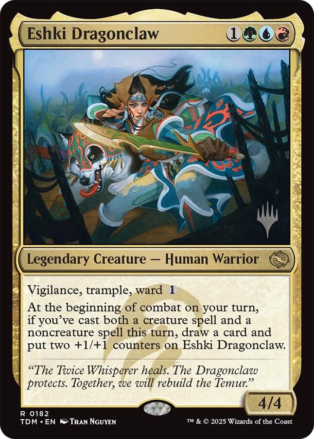 Eshki Dragonclaw [Tarkir: Dragonstorm Promos] 
