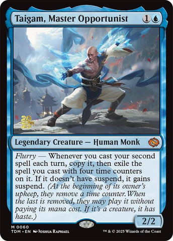 Taigam, Master Opportunist [Tarkir: Dragonstorm Prerelease Cards] 