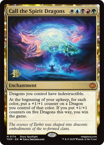 Call the Spirit Dragons [Tarkir: Dragonstorm Prerelease Cards] 