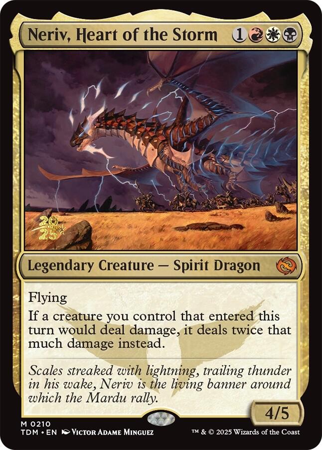 Neriv, Heart of the Storm [Tarkir: Dragonstorm Prerelease Cards] 