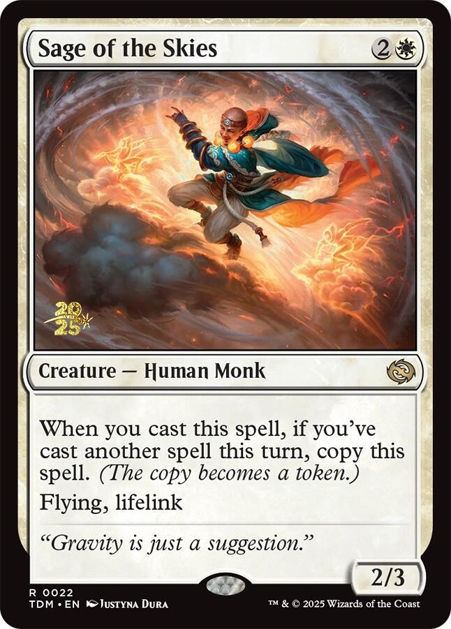 Sage of the Skies [Tarkir: Dragonstorm Prerelease Cards] 
