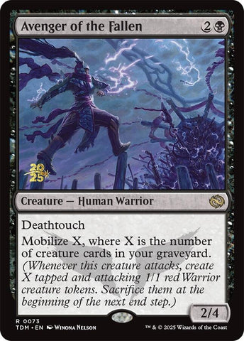 Avenger of the Fallen [Tarkir: Dragonstorm Prerelease Cards] 