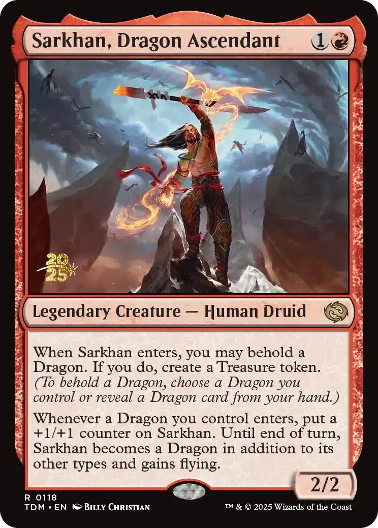 Sarkhan, Dragon Ascendant [Tarkir: Dragonstorm Prerelease Cards] 