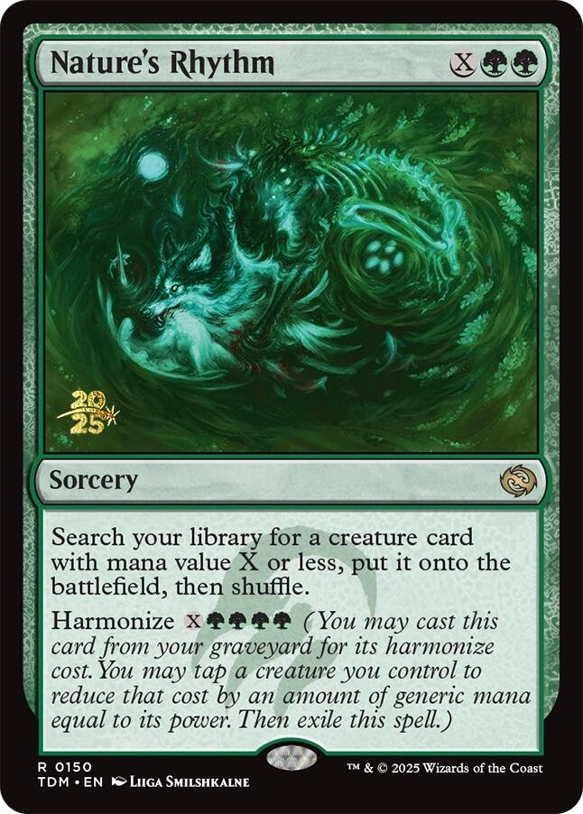 Nature's Rhythm [Tarkir: Dragonstorm Prerelease Cards] 