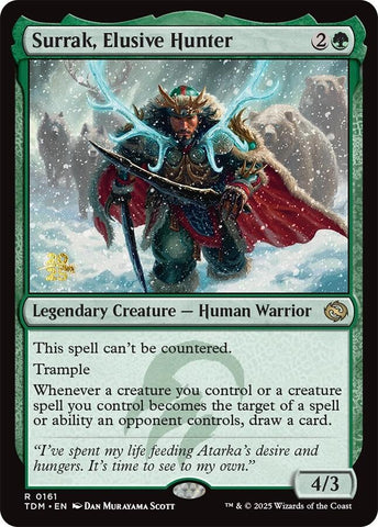 Surrak, Elusive Hunter [Tarkir: Dragonstorm Prerelease Cards] 