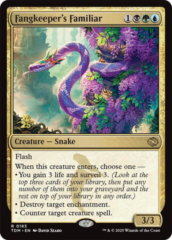 Fangkeeper's Familiar [Tarkir: Dragonstorm Prerelease Cards] 