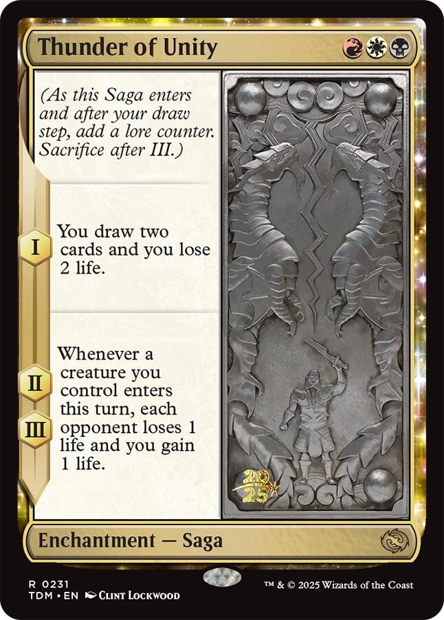 Thunder of Unity [Tarkir: Dragonstorm Prerelease Cards] 