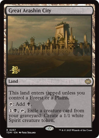 Great Arashin City [Tarkir: Dragonstorm Prerelease Cards] 