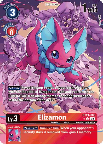 Elizamon [BT21-008] (Alternate Art) [World Convergence] 