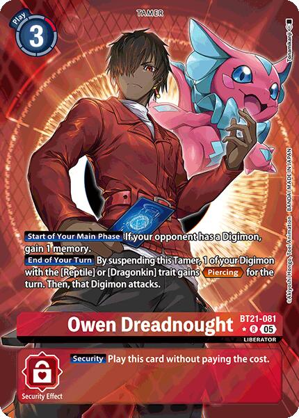 Owen Dreadnought [BT21-081] (Alternate Art) [World Convergence] 