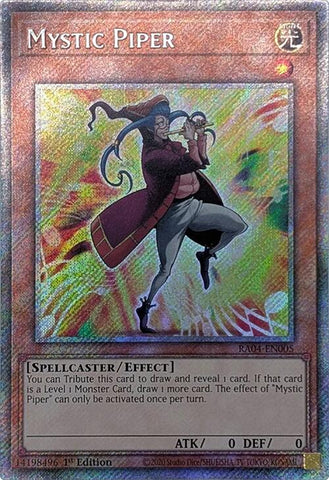 Mystic Piper [RA04-EN005] Platinum Secret Rare 