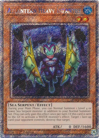 Atlantean Heavy Infantry [RA04-EN010] Platinum Secret Rare 
