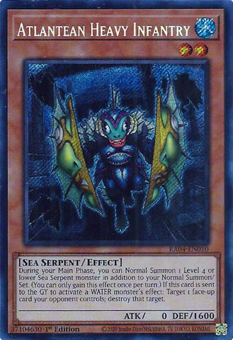 Atlantean Heavy Infantry [RA04-EN010] Secret Rare 