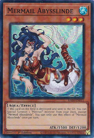Mermail Abysslinde [RA04-EN011] Super Rare 