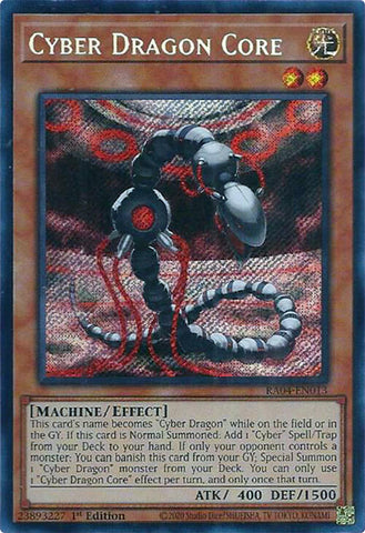 Cyber ​​Dragon Core [RA04-EN013] Secret Rare 