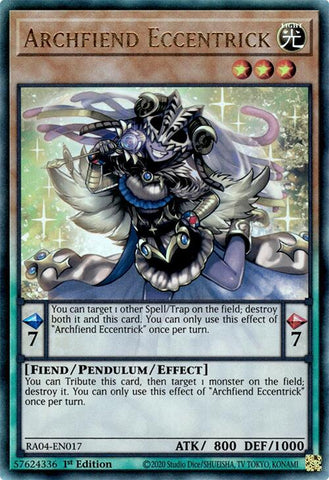Archfiend Eccentrick [RA04-EN017] Ultimate Rare 